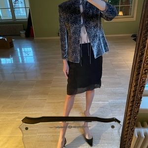 Giorgio Armani velvet paisley print evening coat